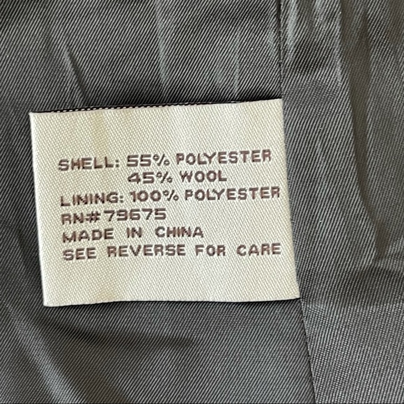 Anne Klein red/maroon marbled hooded full zipper warm coat size S - Picture 9 of 12